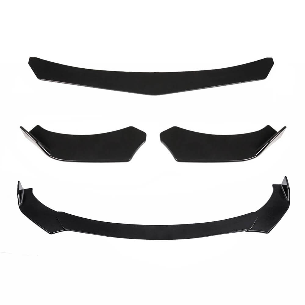 glossy black Car Front Bumper Splitter Spoiler Body Kit