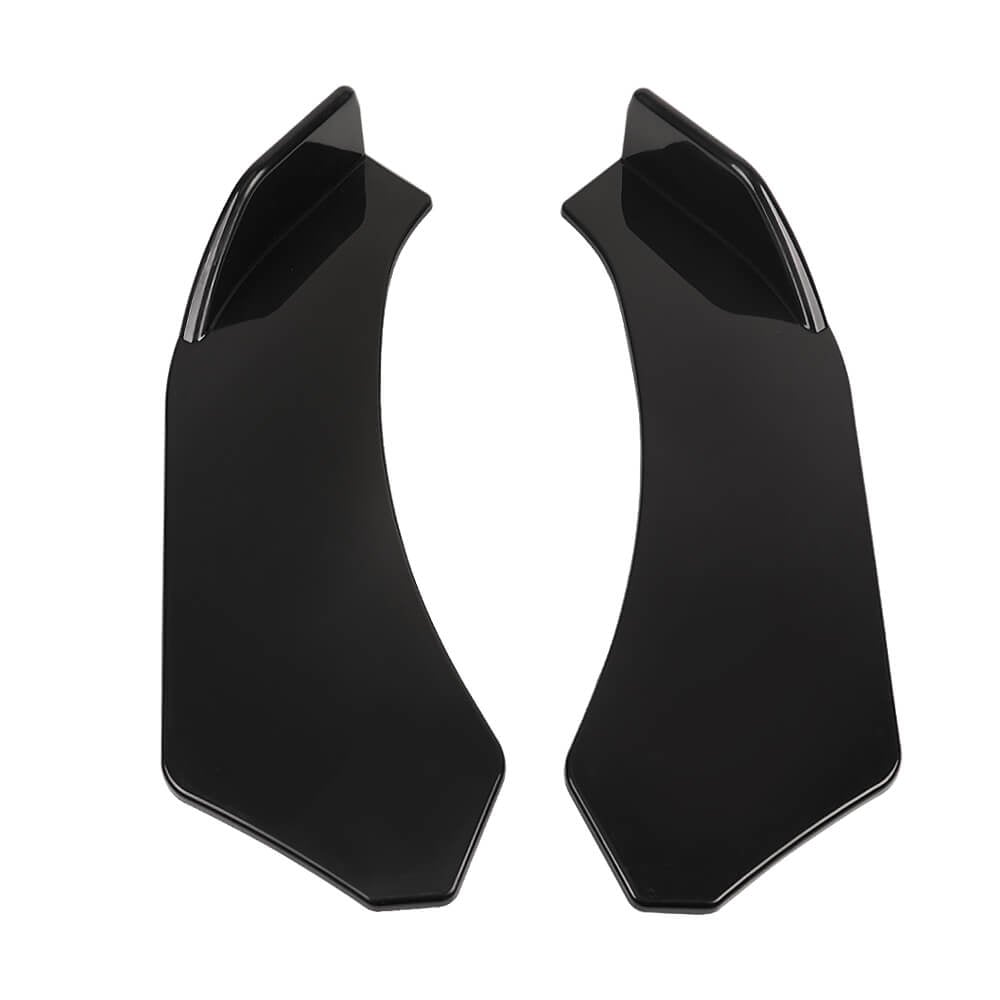 black Car Front Bumper Splitter Spoiler Body Kit