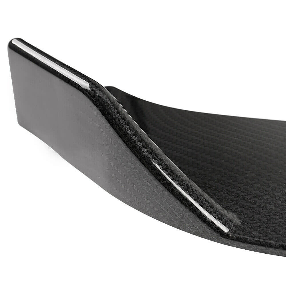 Detail of carbon fiber bumper splitter spoiler