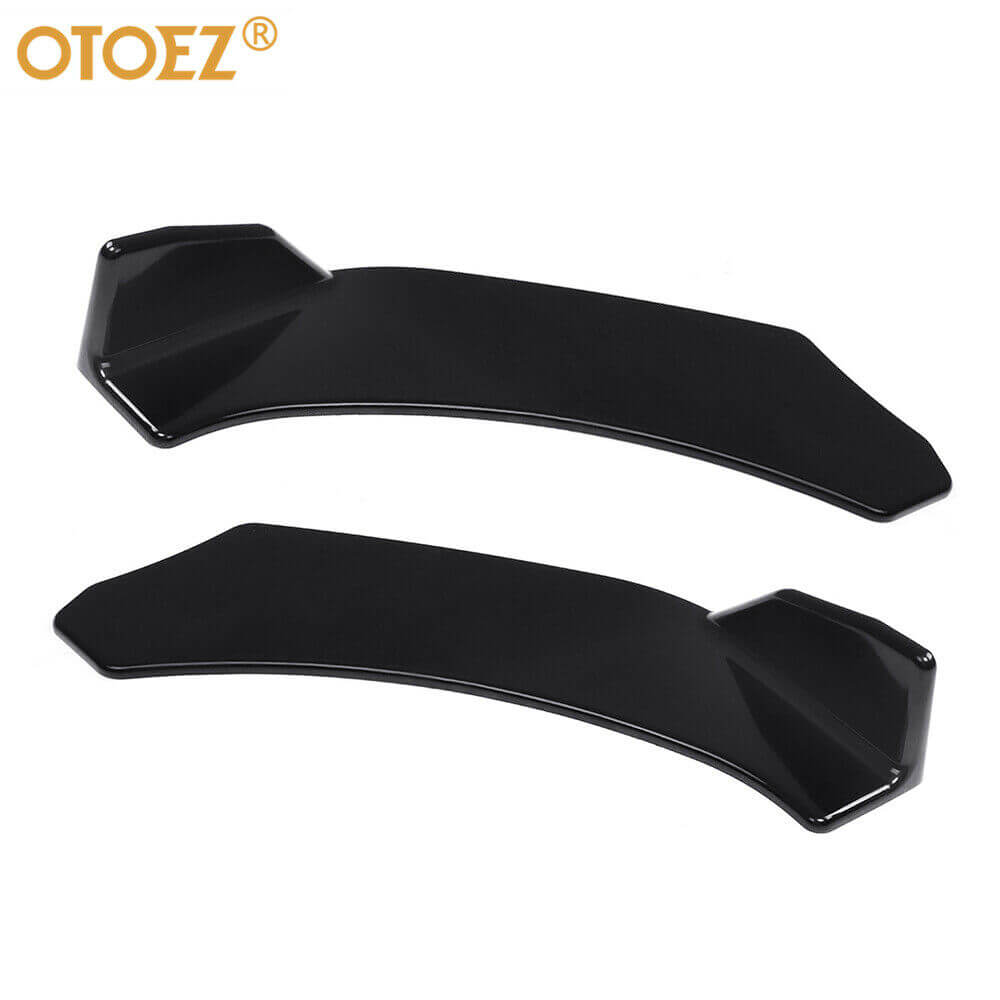 Black front bumper spoiler