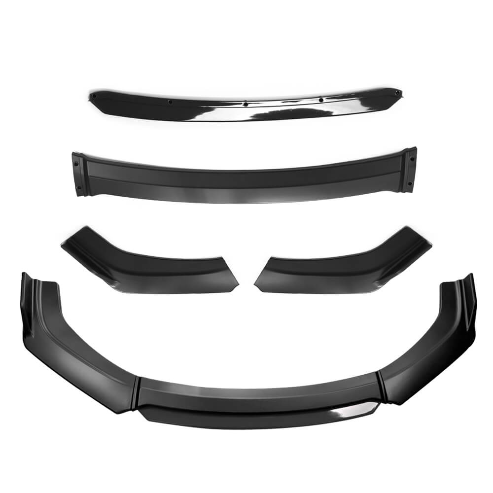 matte black Car Front Bumper, Universal Splitter Kit