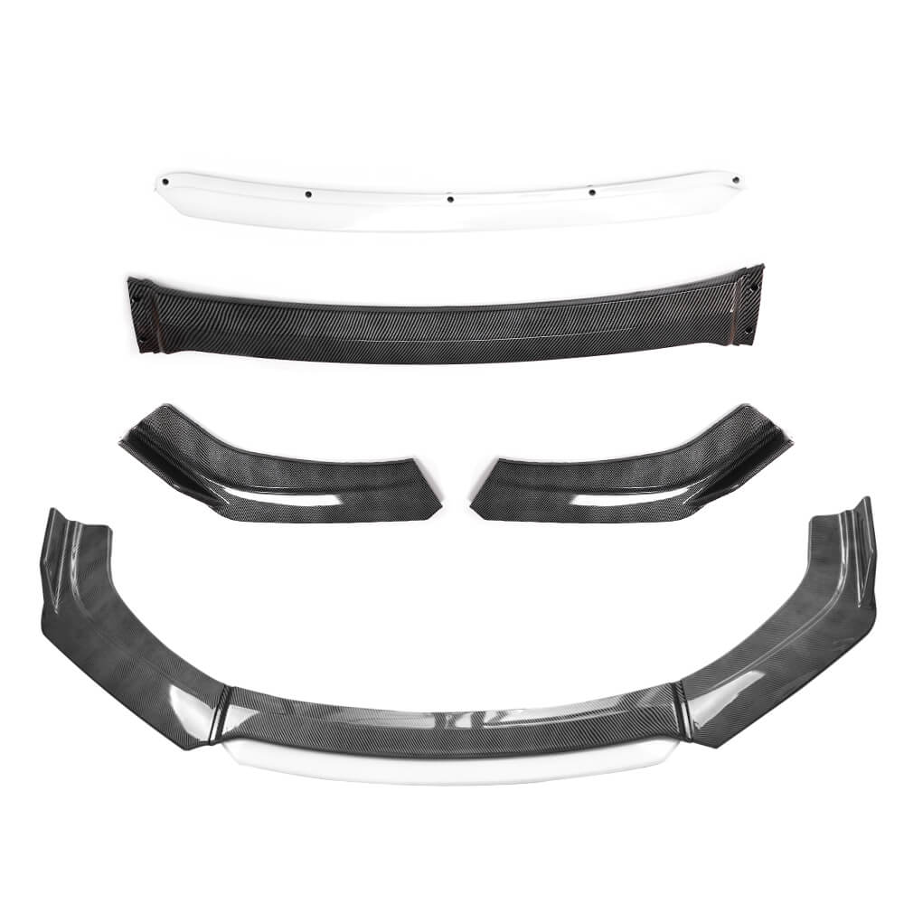 white carbon fiber Car Front Bumper, Universal Splitter Kit