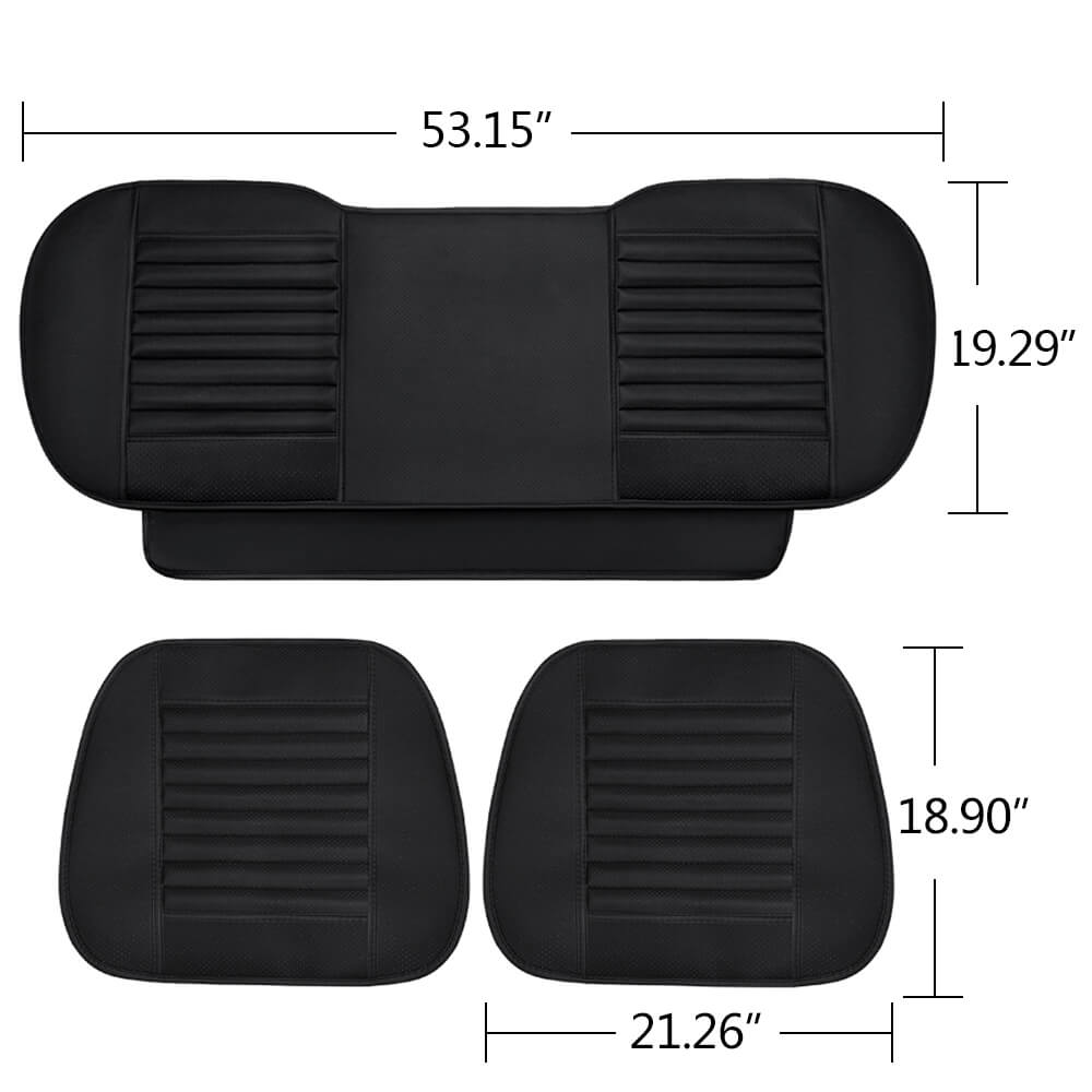 Car Front Rear Seat Cushion, Full Surround w/ Bamboo Charcoal - BCBMALL