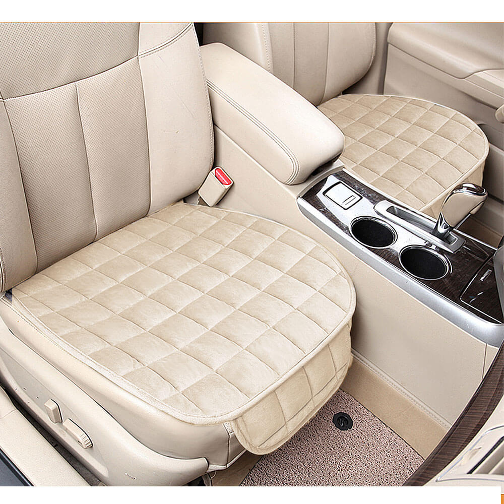 Car Front Seat Mat w/Plush Surface - BCBMALL