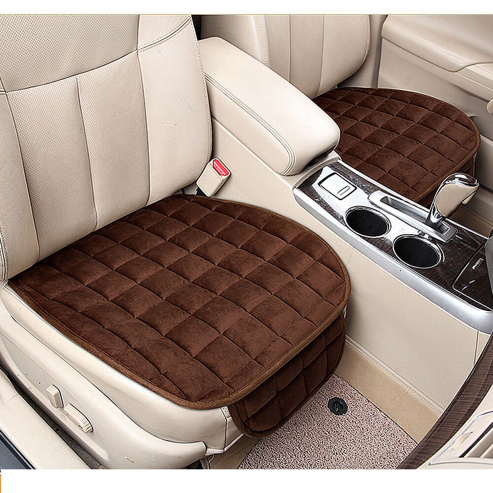 Car Front Seat Mat w/Plush Surface - BCBMALL