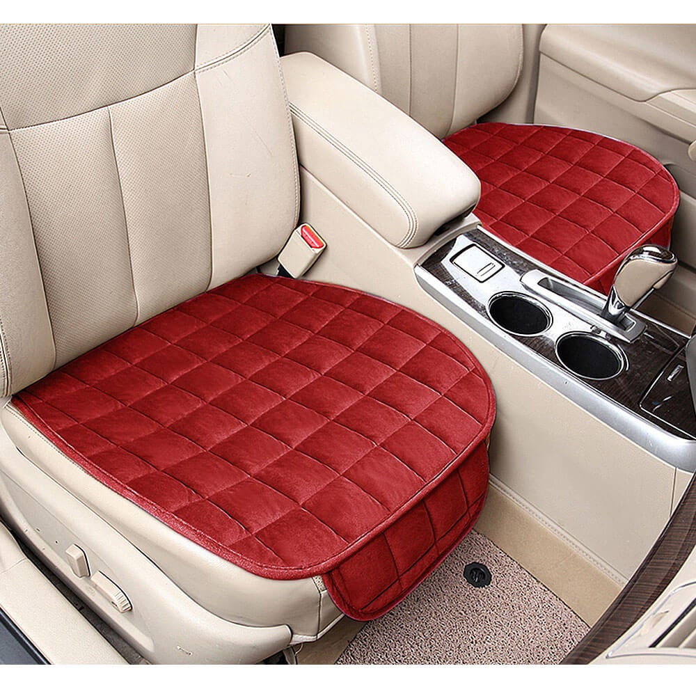 Car Front Seat Mat w/Plush Surface - BCBMALL