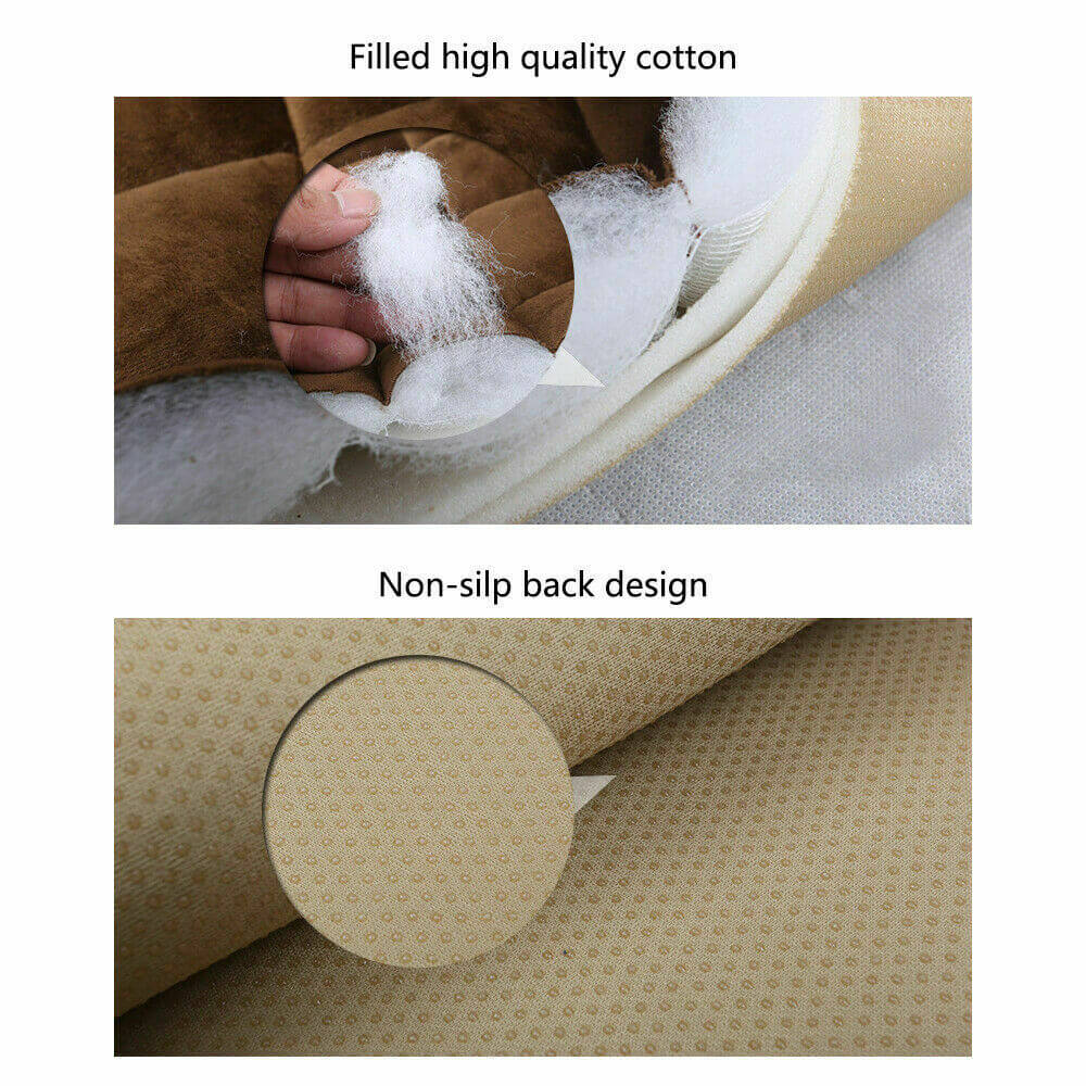 Car Front Seat Mat w/Plush Surface - BCBMALL