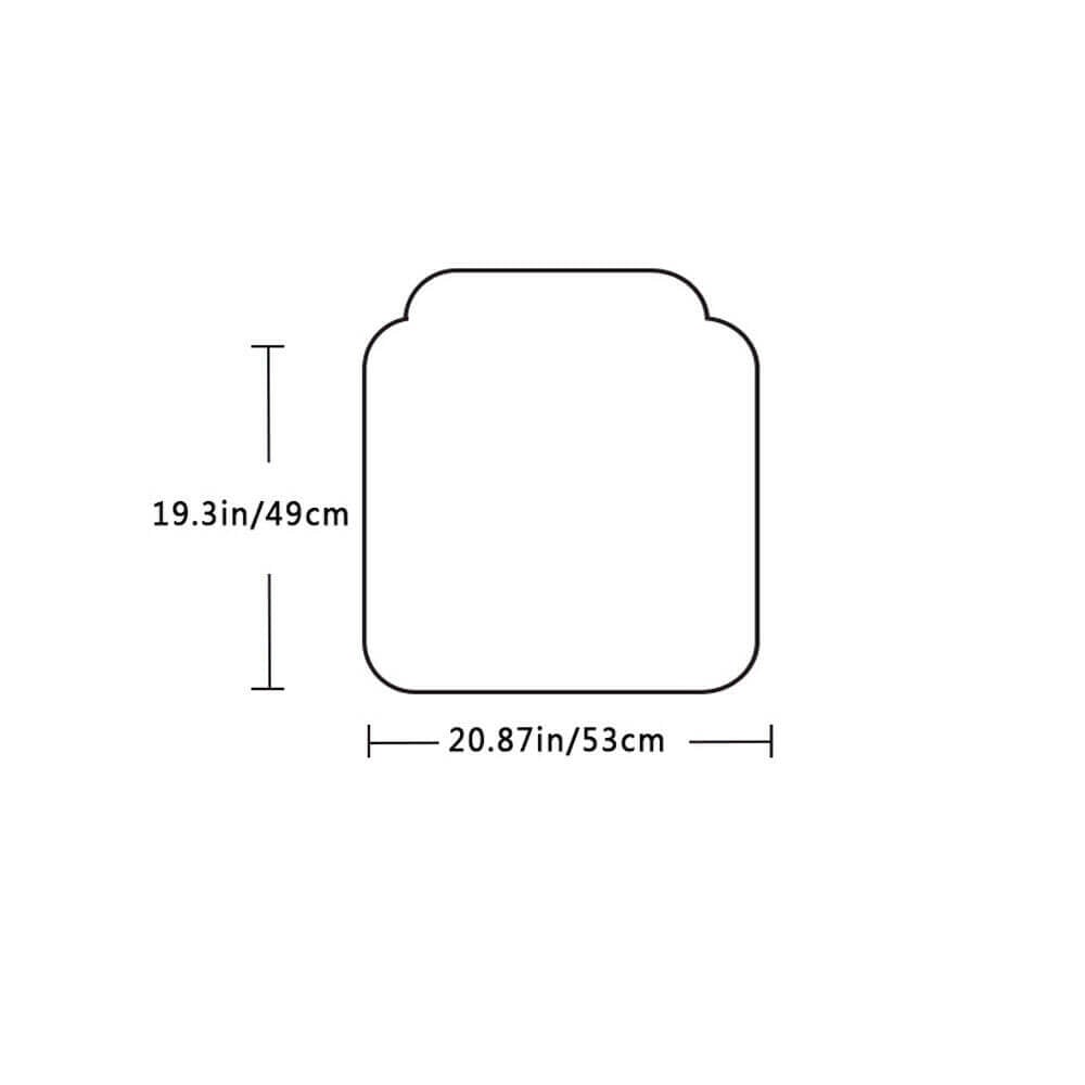 Car Front Seat Mat w/Plush Surface - BCBMALL