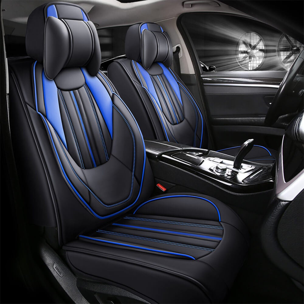display of Car Leather Seat Covers, 5 Seats