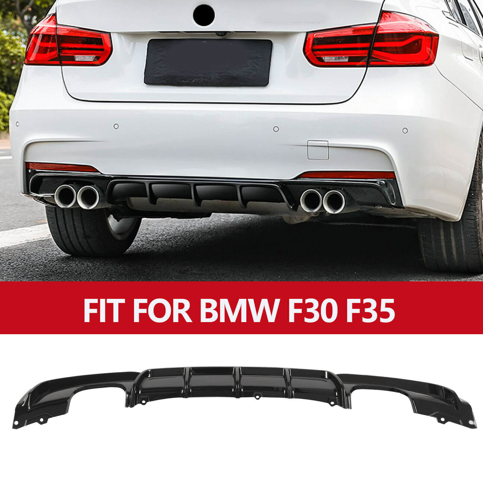 Car Rear Bumper for BMW 3 Series 12-18