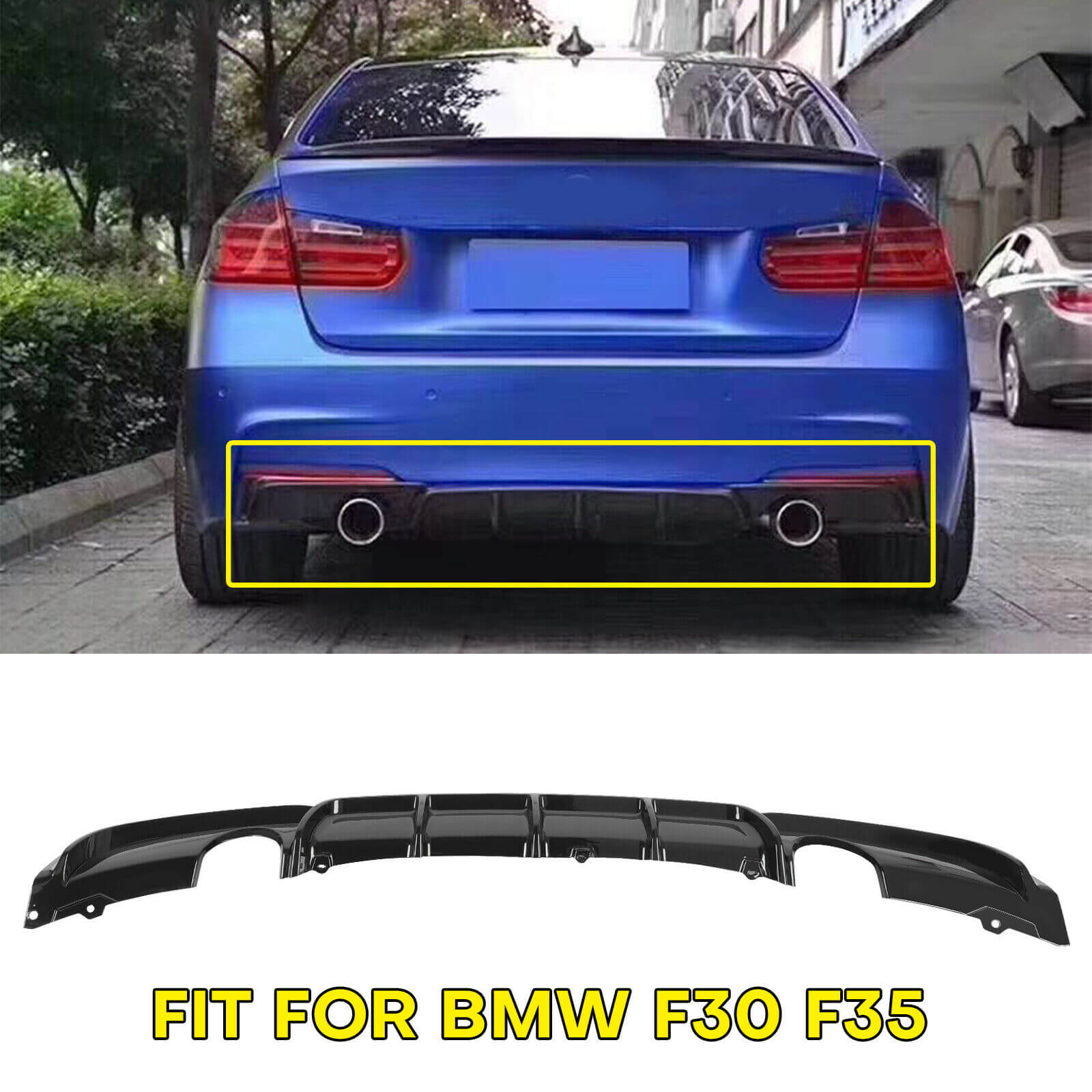 Rear Bumper for BMW 3 Series 12-18