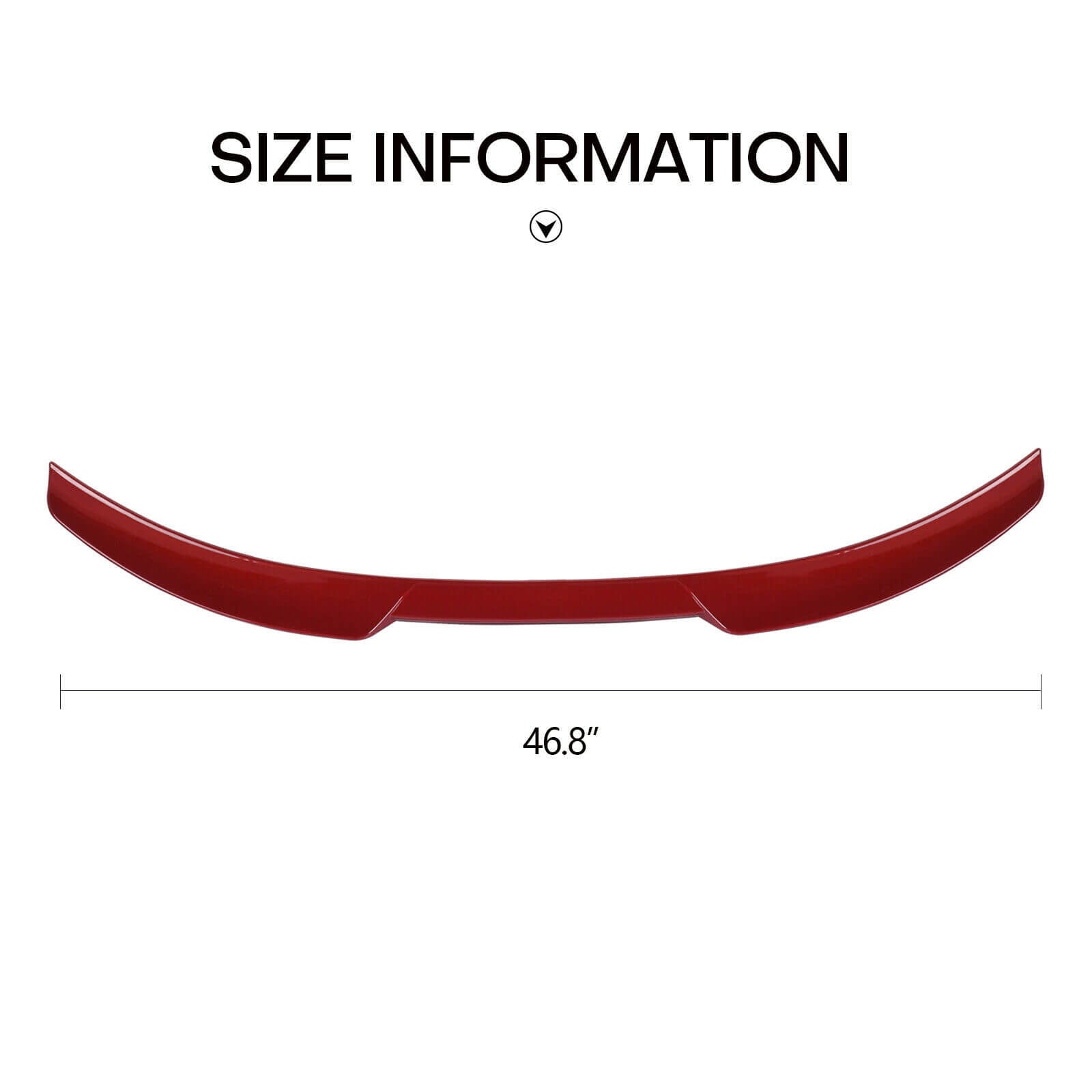 size of Car Rear Spoiler Wing Lid for Corolla 2019-2020