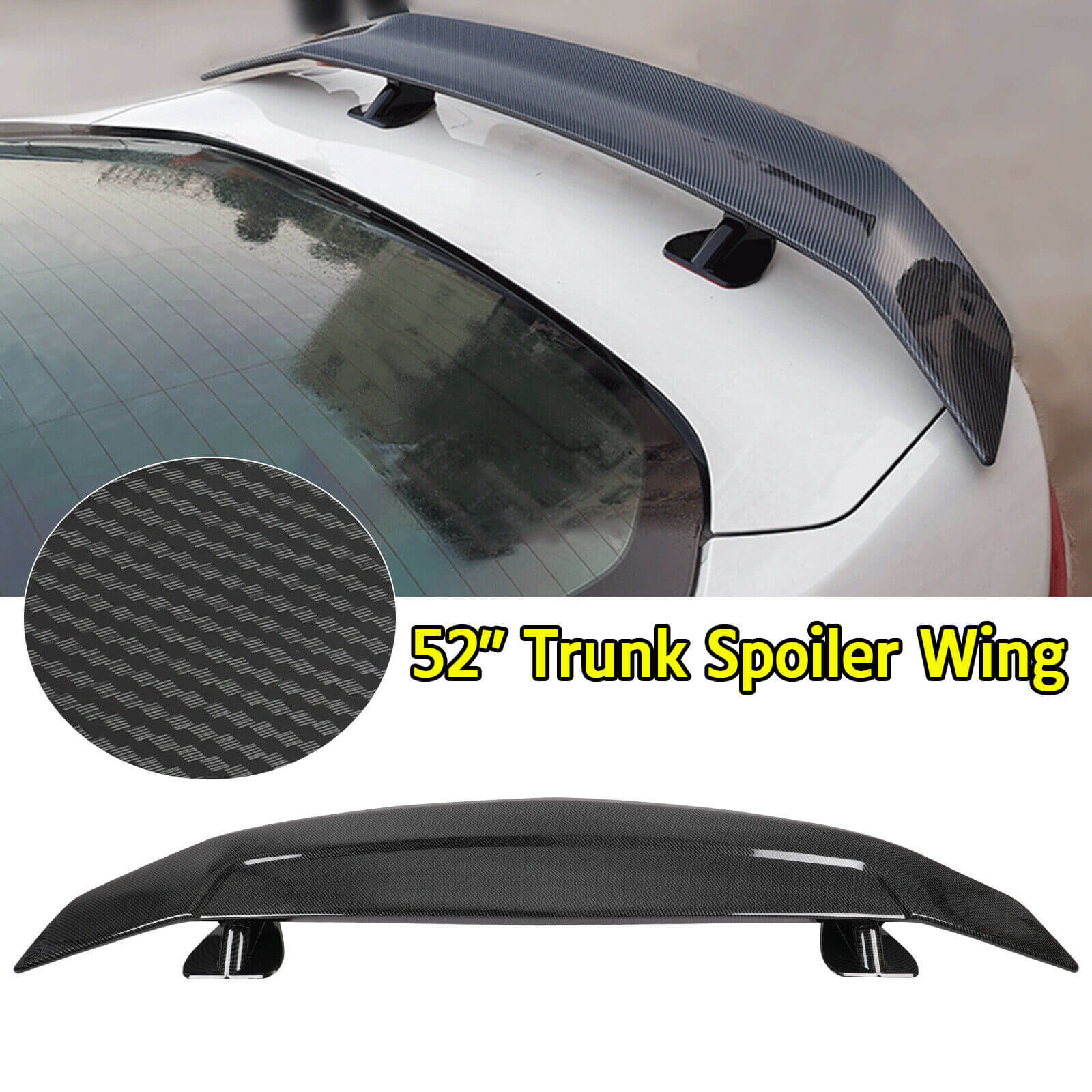 52" Car Rear Trunk Spoiler
