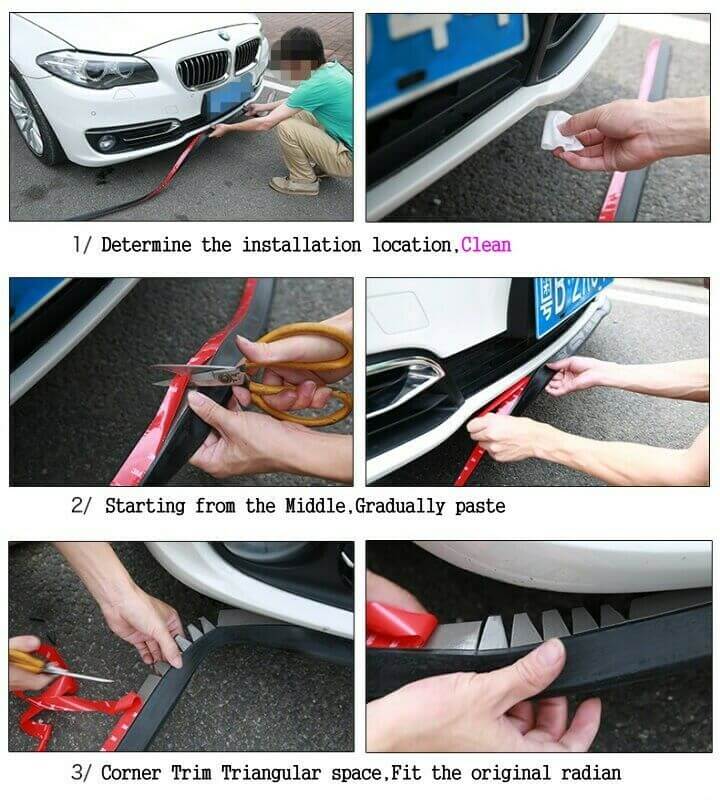 Installation steps of the car rear trunk trim