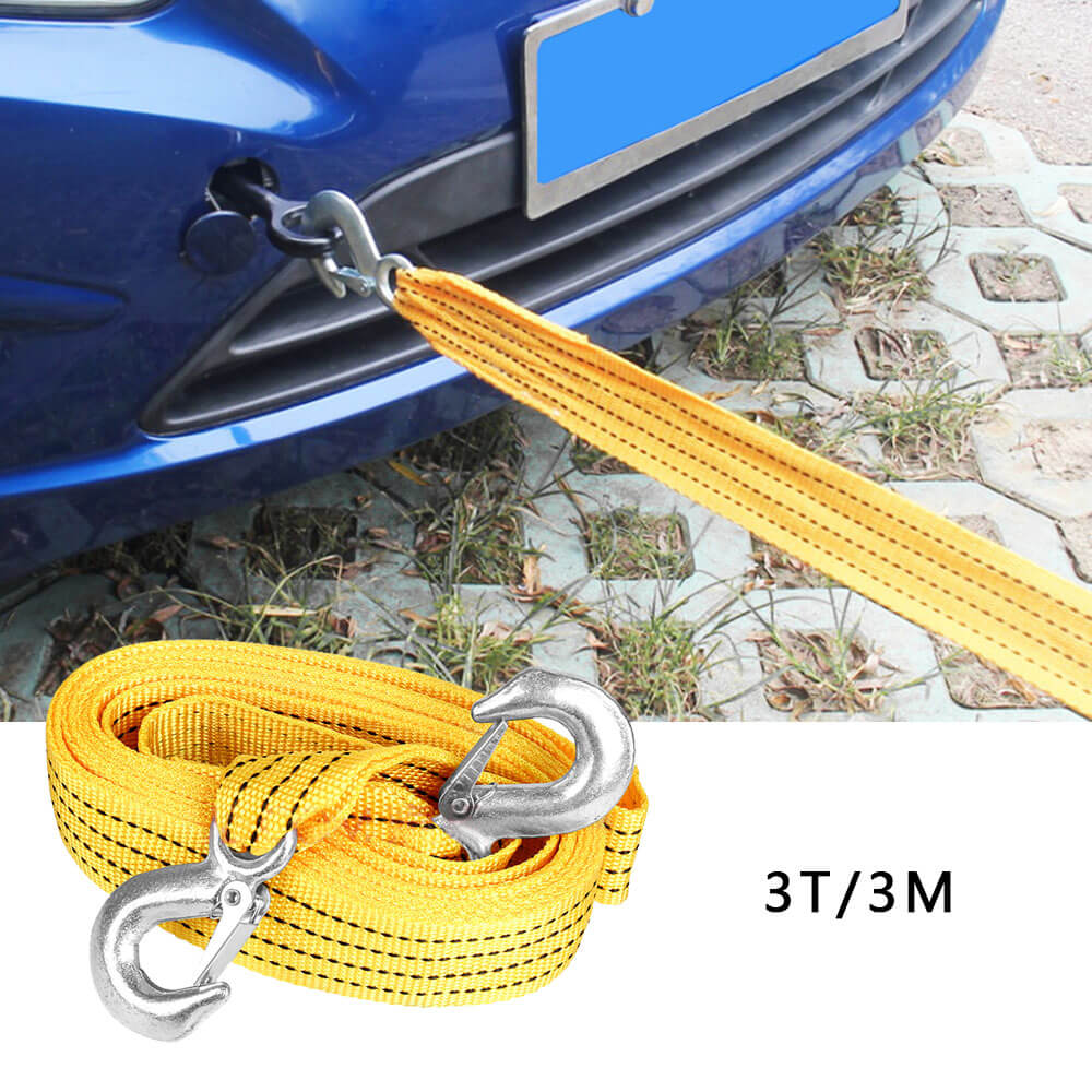 Car Tow Rope Cable Towing Strap Hooks - BCBMALL