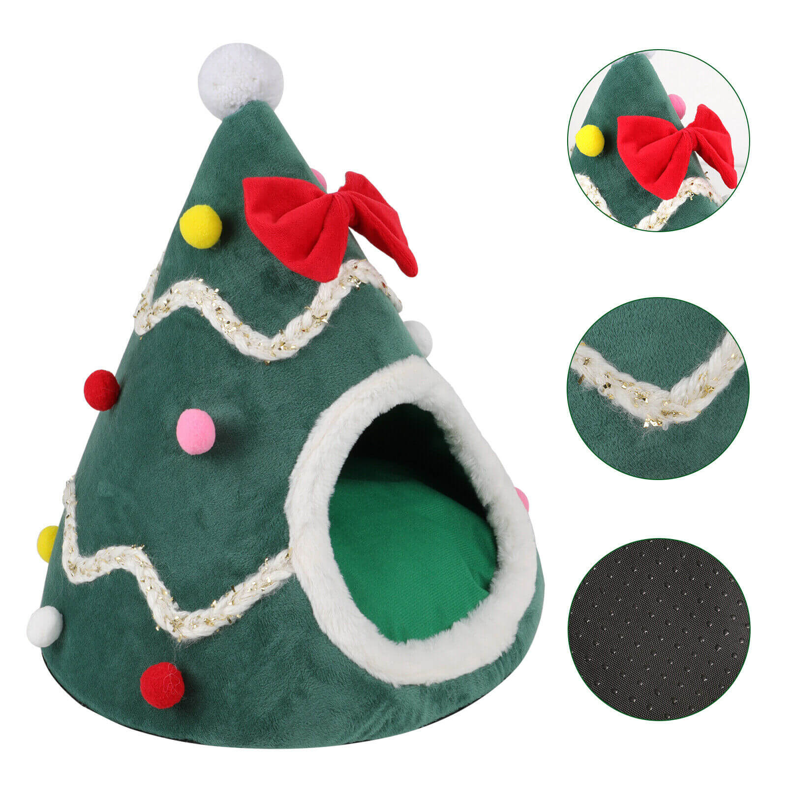 Christmas Pet House Tent detail