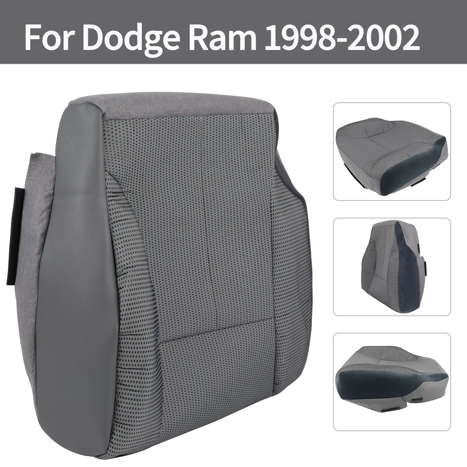 Cloth Car Bottom Seat Cover for 98-02 Dodge Ram