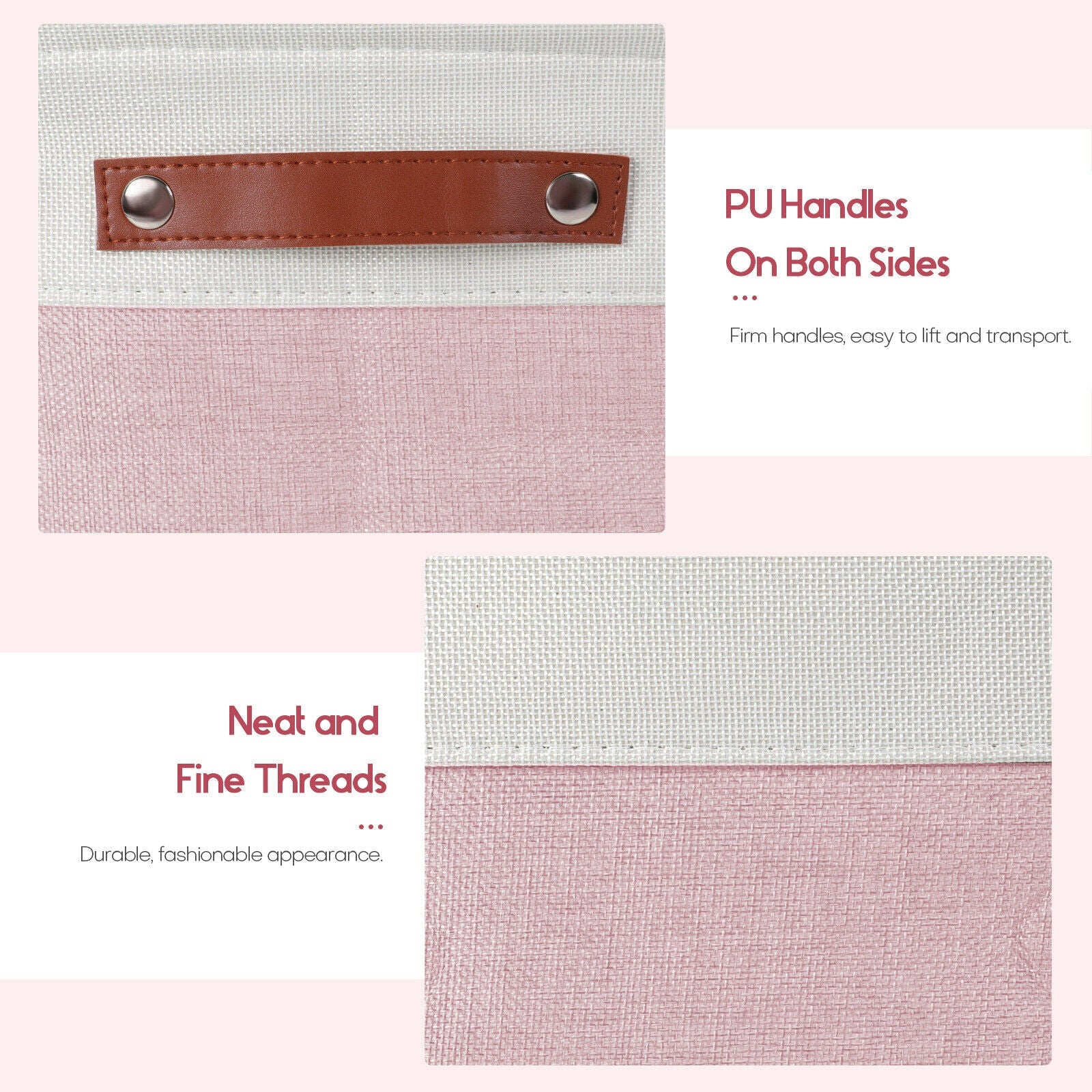 Collapsible Storage Basket Bin detail