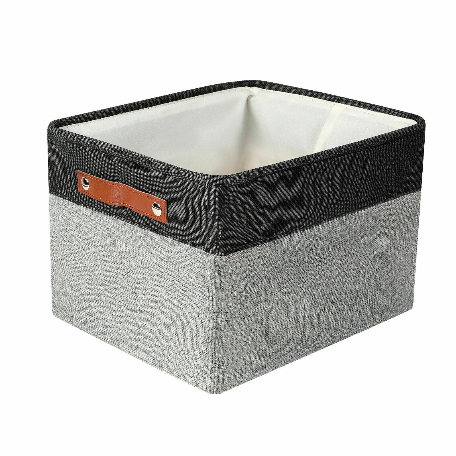 Collapsible Storage Basket Bin gray