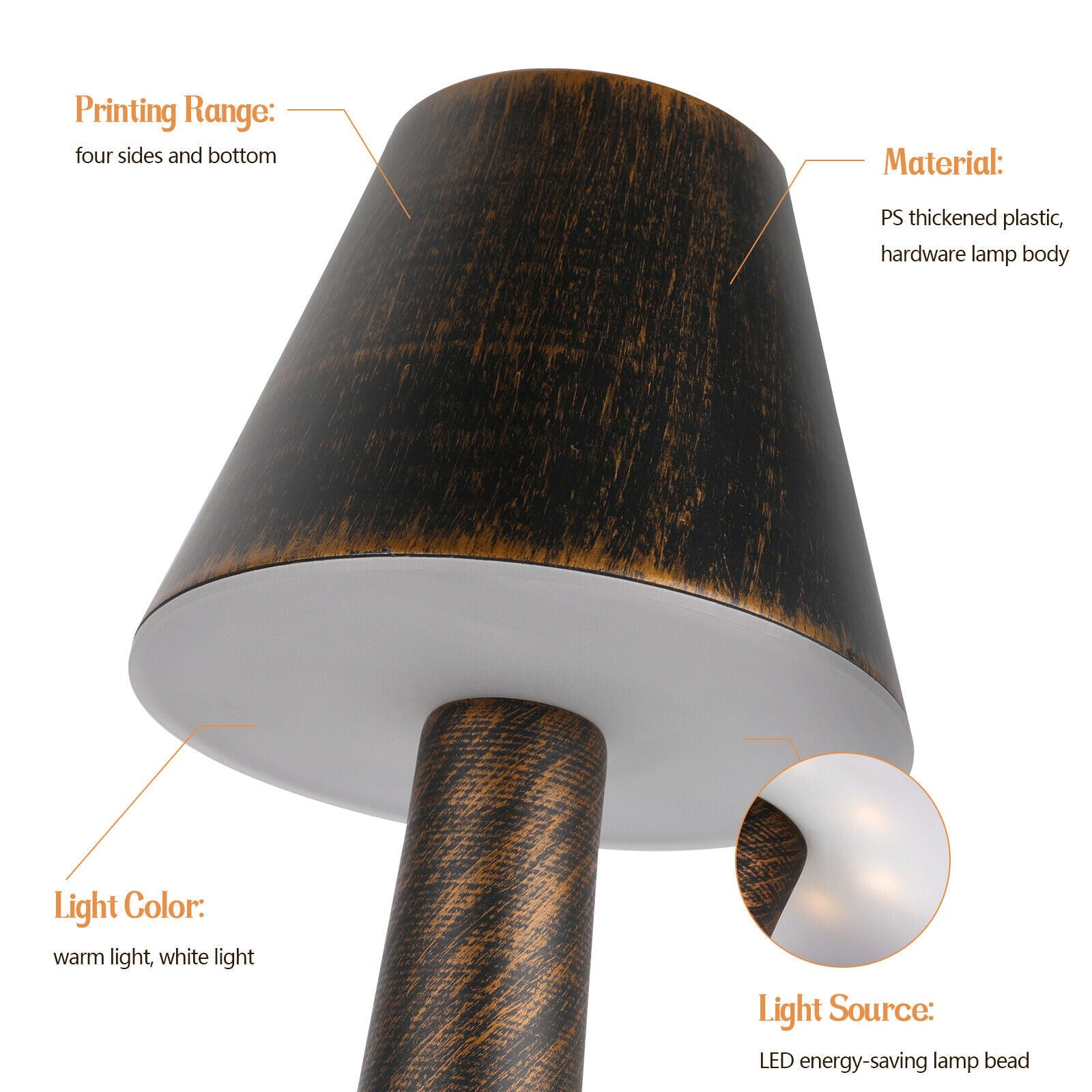 Cordless Bar Table Lamp feture