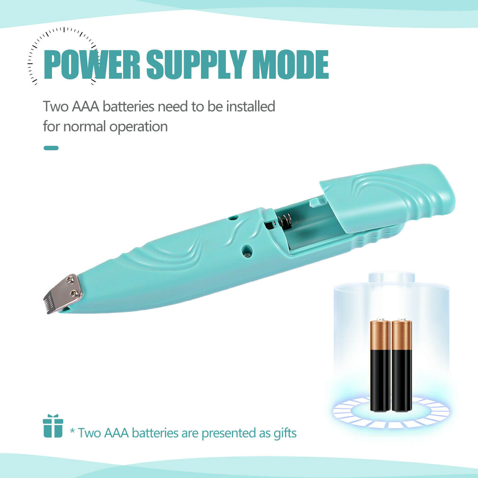 batteries of Cordless Small Dog Grooming Clipper