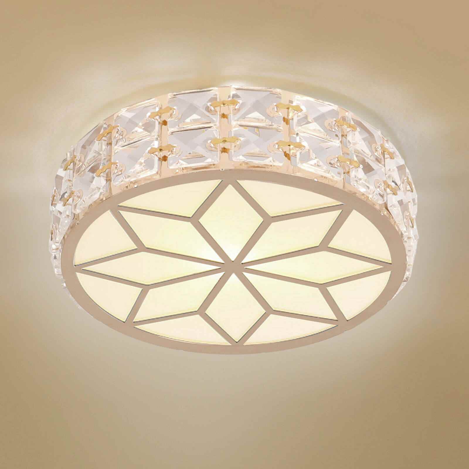 Warm White 8.5in LED Crystal Ceiling Light