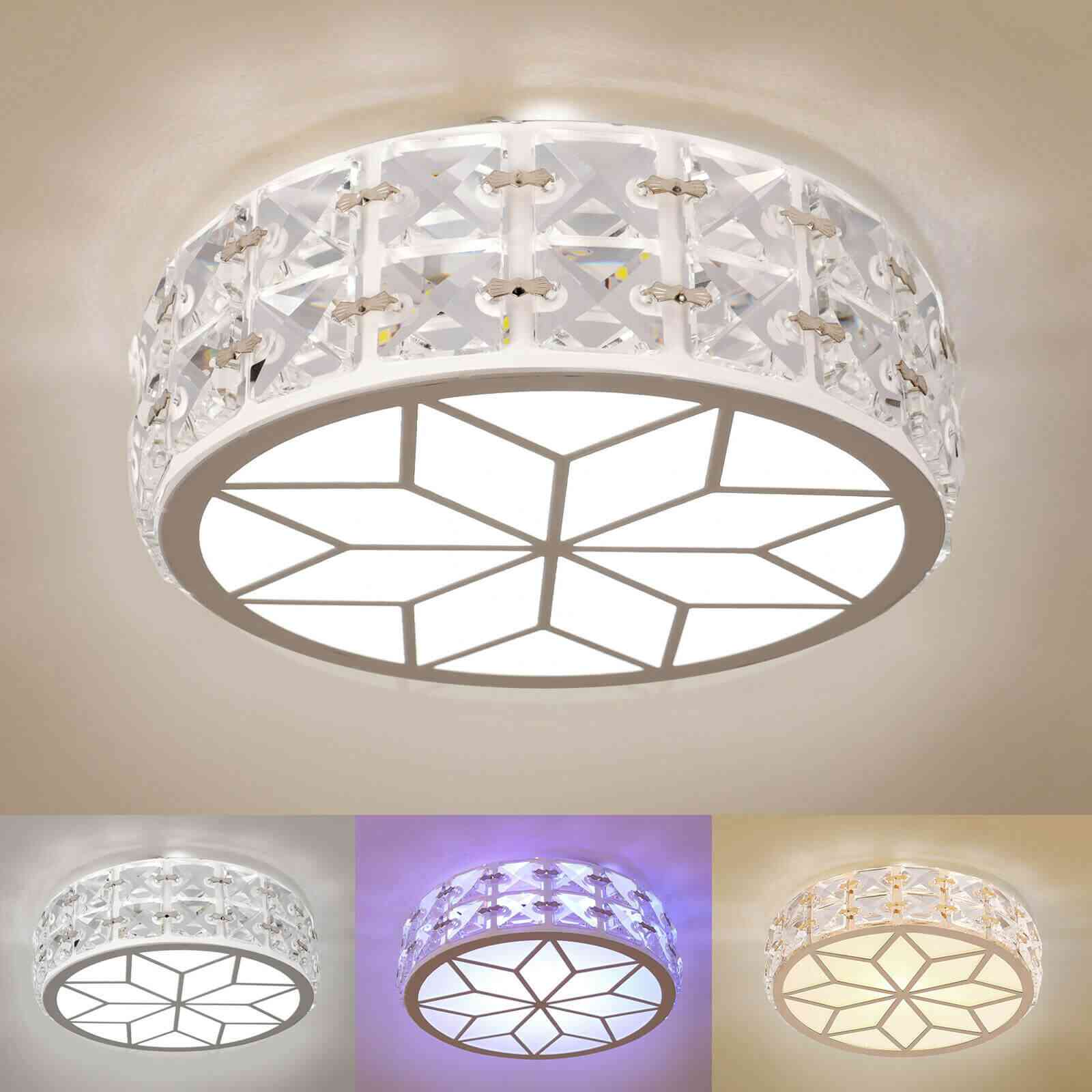 8.5in LED Crystal Ceiling Light