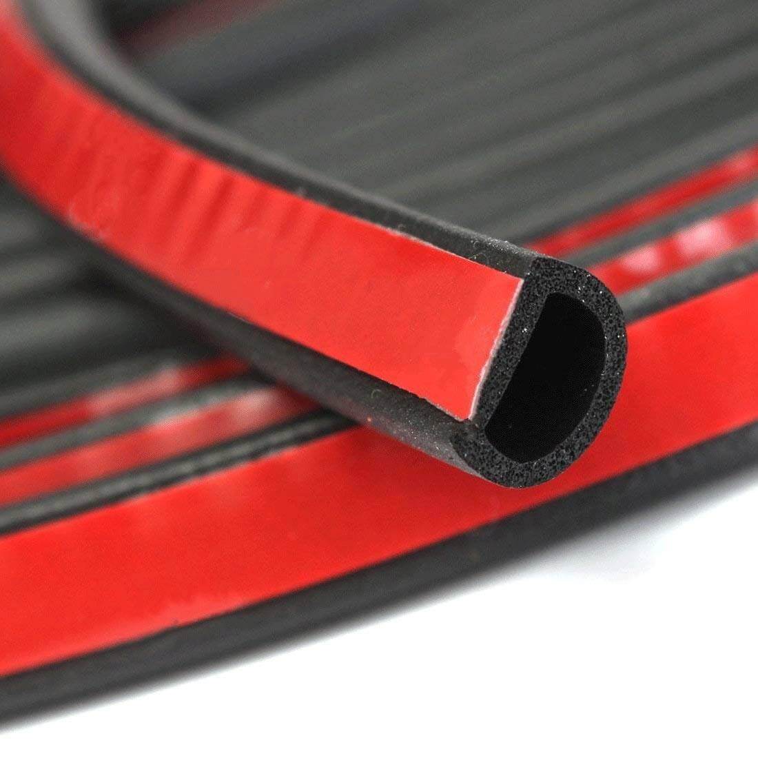 Small D-shape Car Door Rubber Seal Strip - BCBMALL