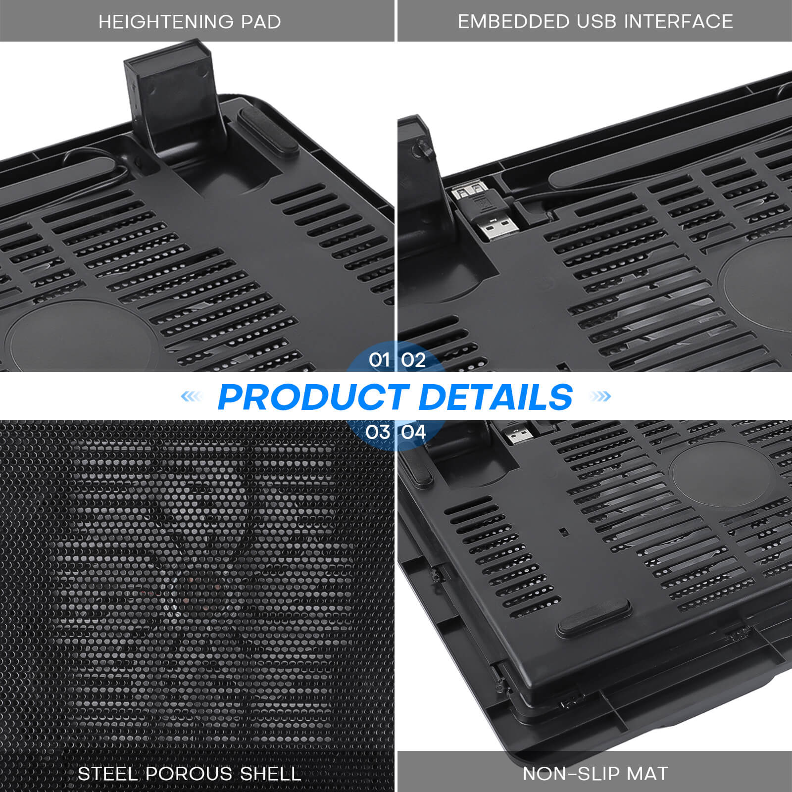 Dual USB Cooling Pad - BCBMALL