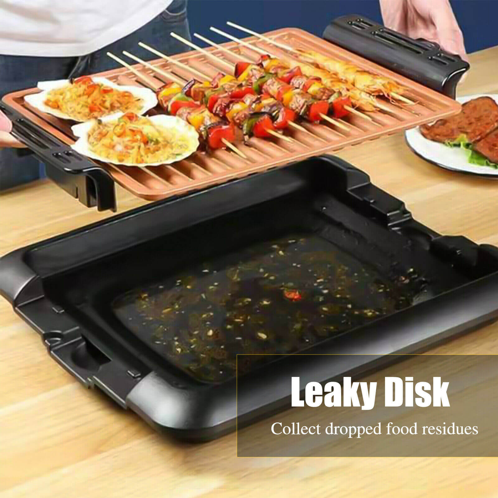 leaky disk of Electric Griddle BBQ Grill