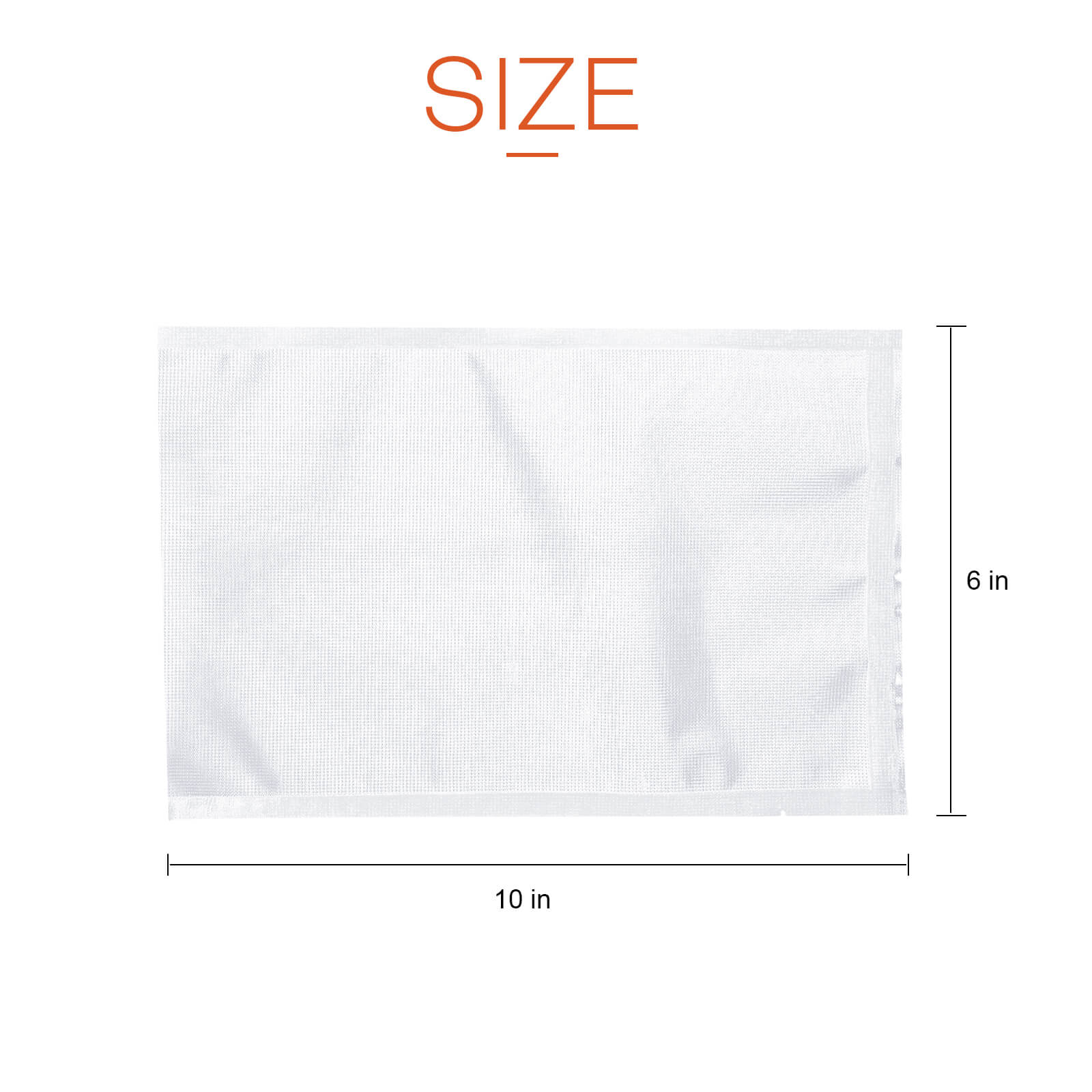 Embossed Vacuum Seal Bag, 100Pcs - BCBMALL