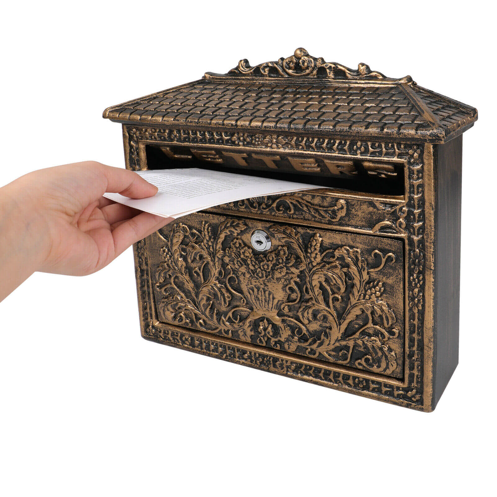 European Retro Locking Mailbox