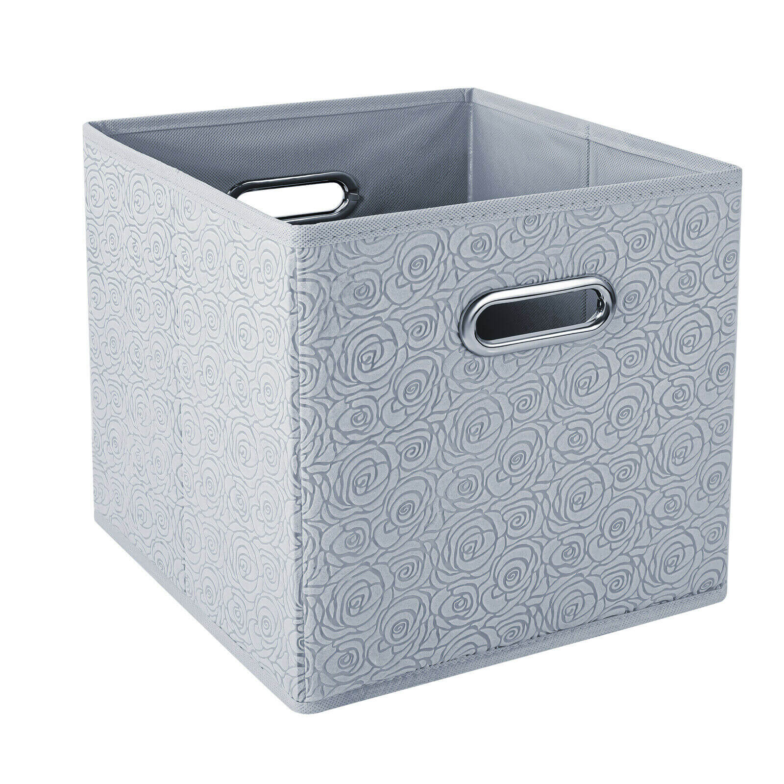 Fabric Cube Storage Bin, 3/6pcs gray size