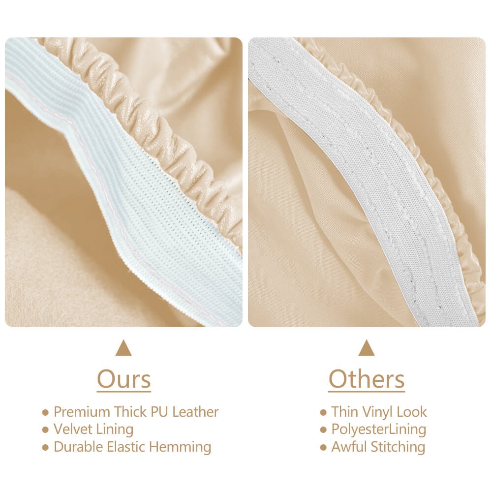 Faux Leather Chair Covers - BCBMALL