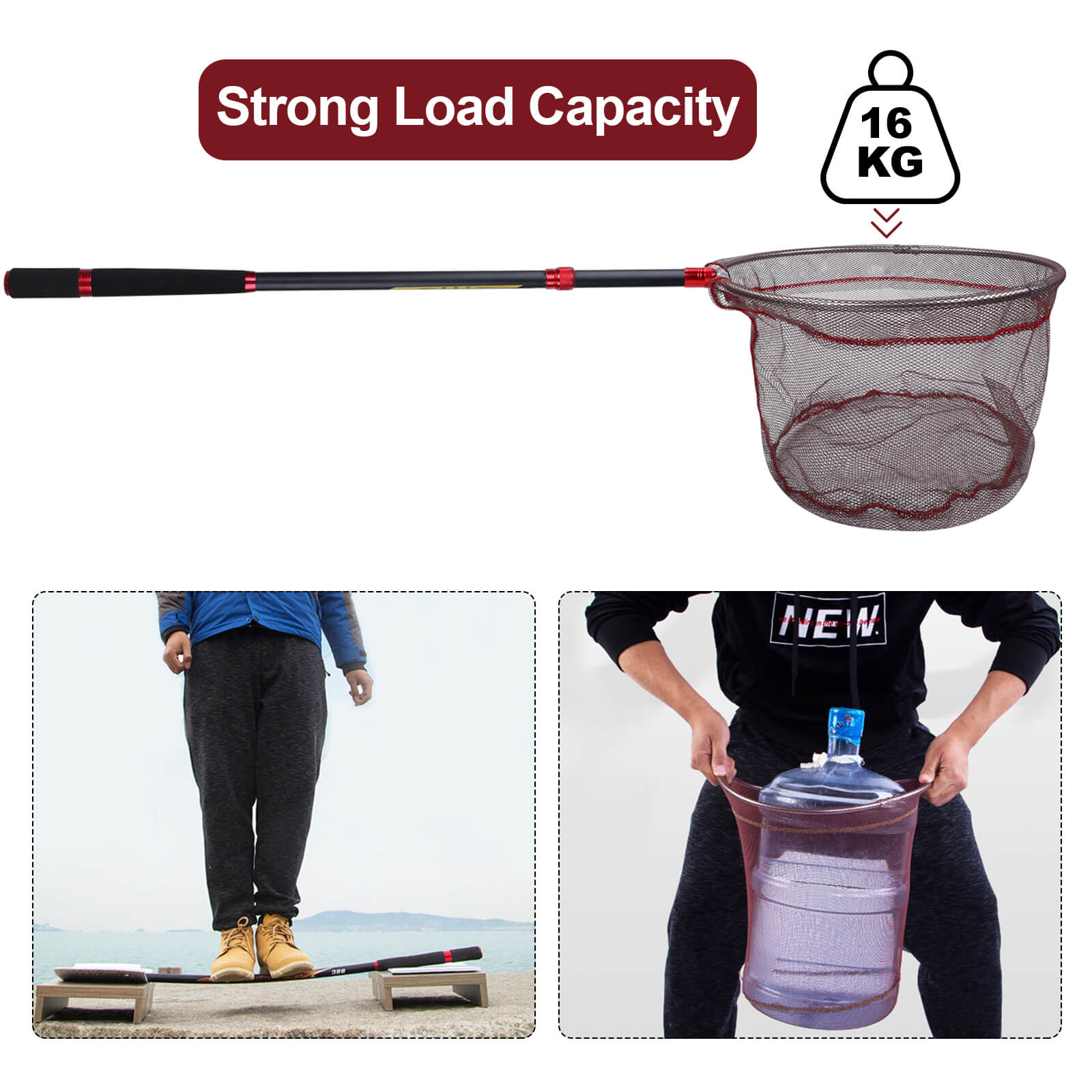 Fodable Fish Landing Net - BCBMALL