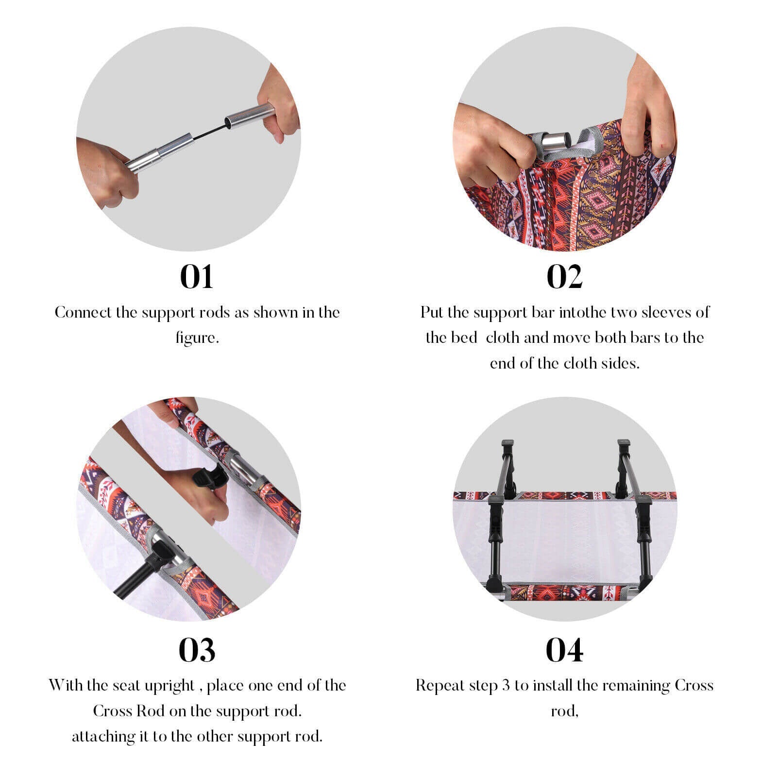 Foldable Camping Cots installation