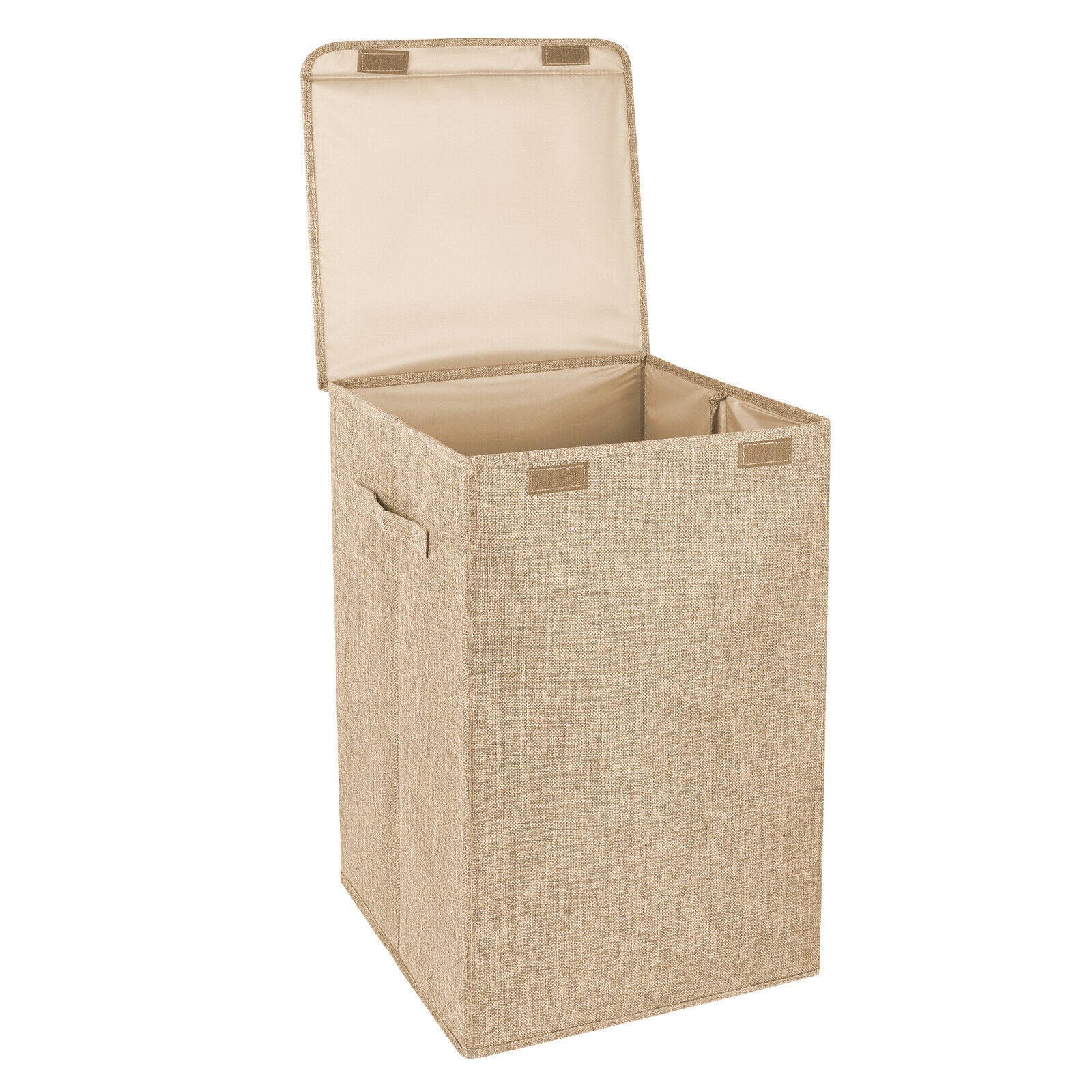 beige Foldable Laundry Basket, 65L/100L