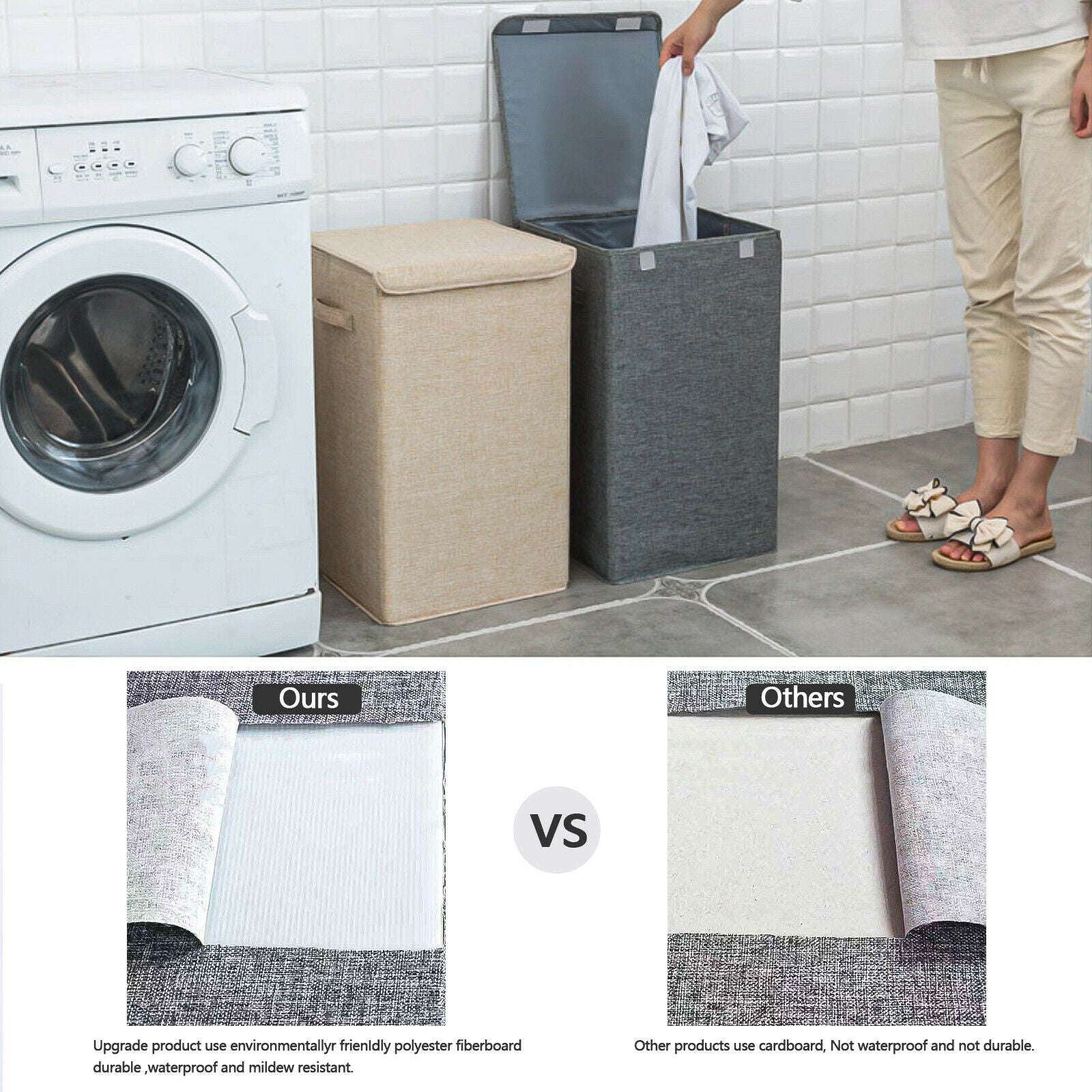 feature of Foldable Laundry Basket box