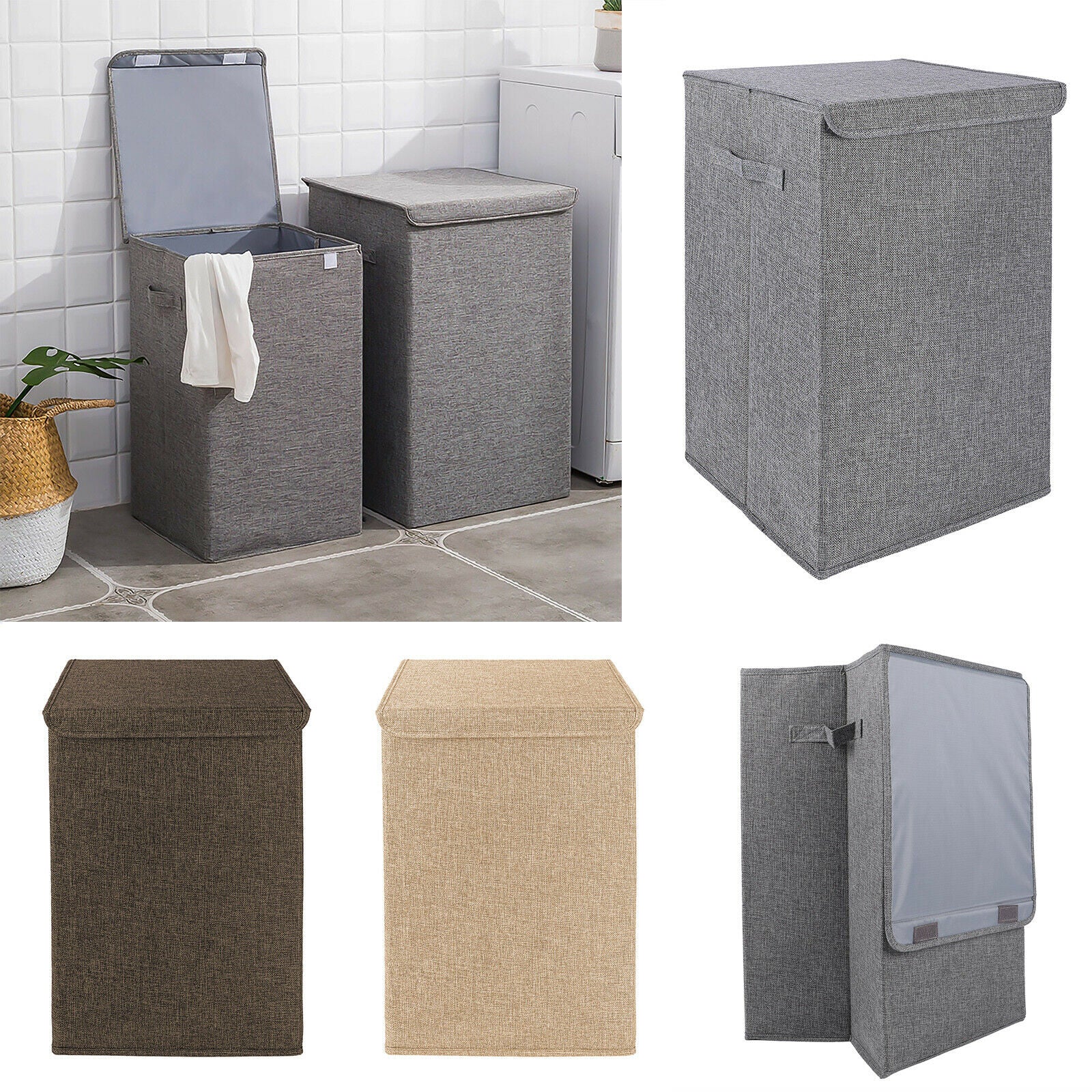 Foldable Laundry Basket, 65L/100L