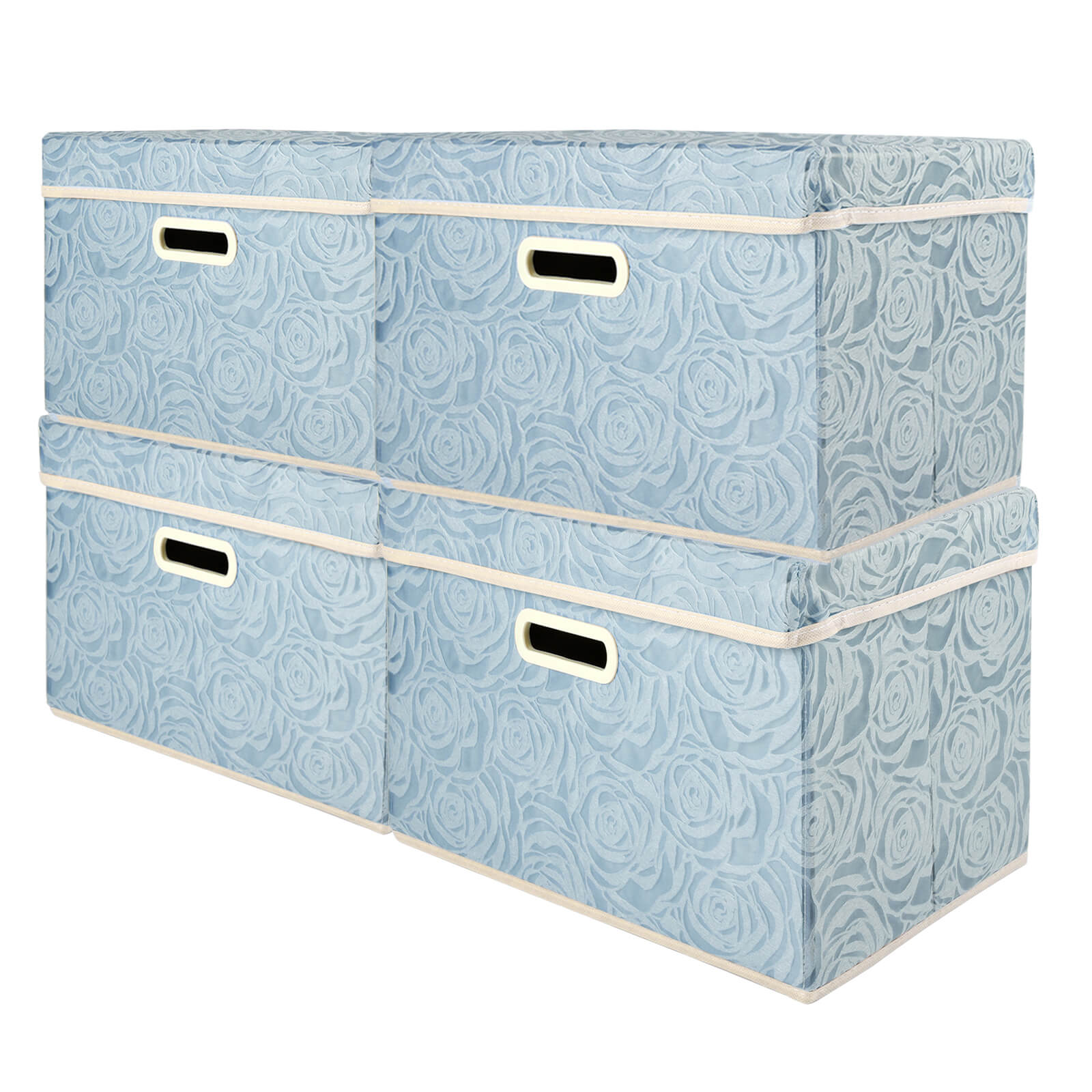 Foldable Storage Bins with Lids - BCBMALL