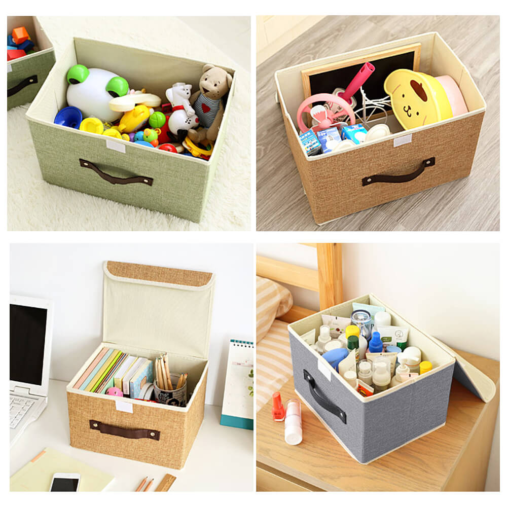Foldable Storage Bin Boxes, 6 Pcs Small - BCBMALL