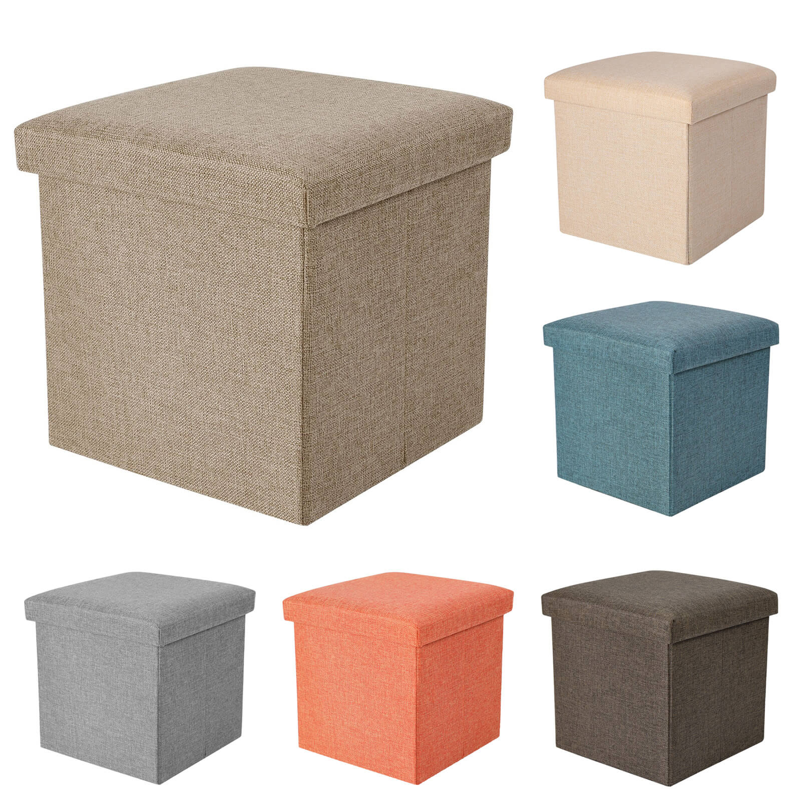 Folding Storage Stool - BCBMALL