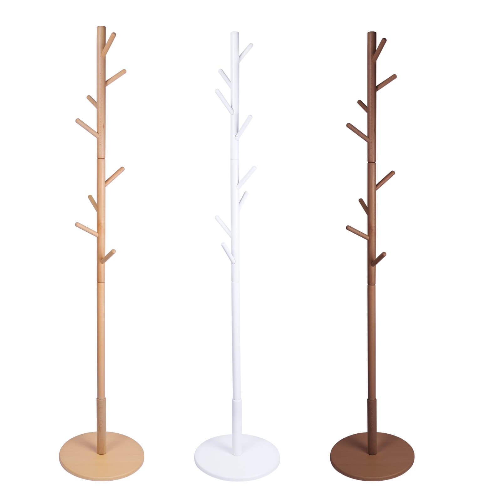 Freestanding Wood Coat Rack - BCBMALL