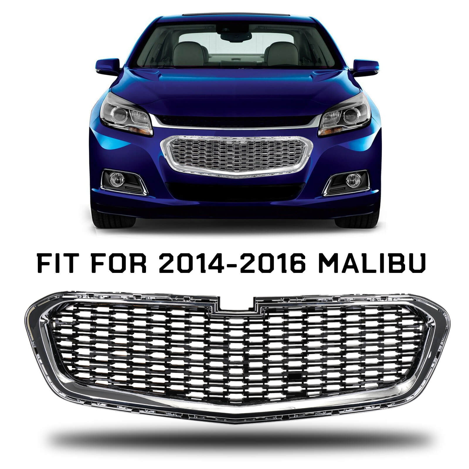 Front Bumper Grille For Chevrolet Malibu 2014-2015 - BCBMALL