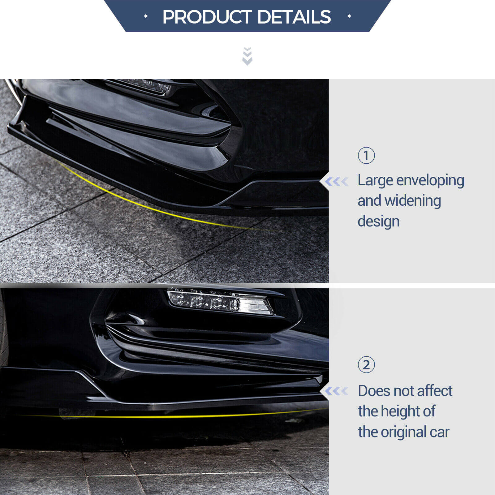 Front Bumper Lip for Honda Accord 2016+ feature