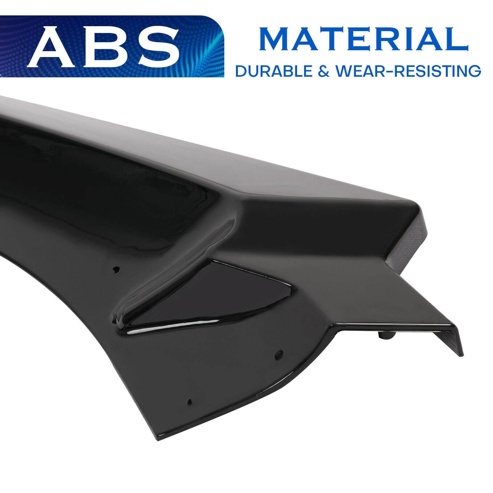 Front Bumper Lip for Nissan Rogue 2017+ glossy detail