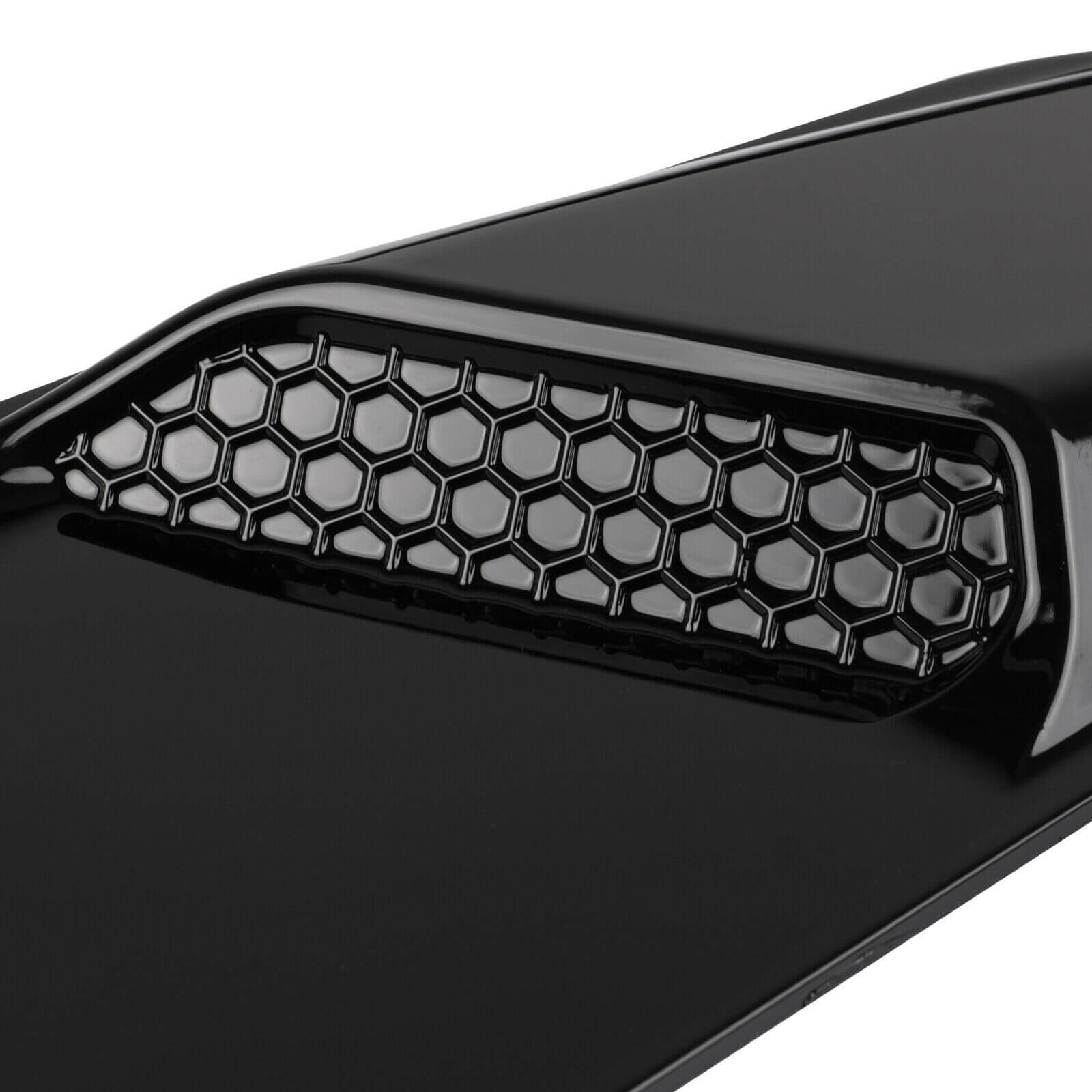 Front Hood Air Outlet Vent Cover black detail