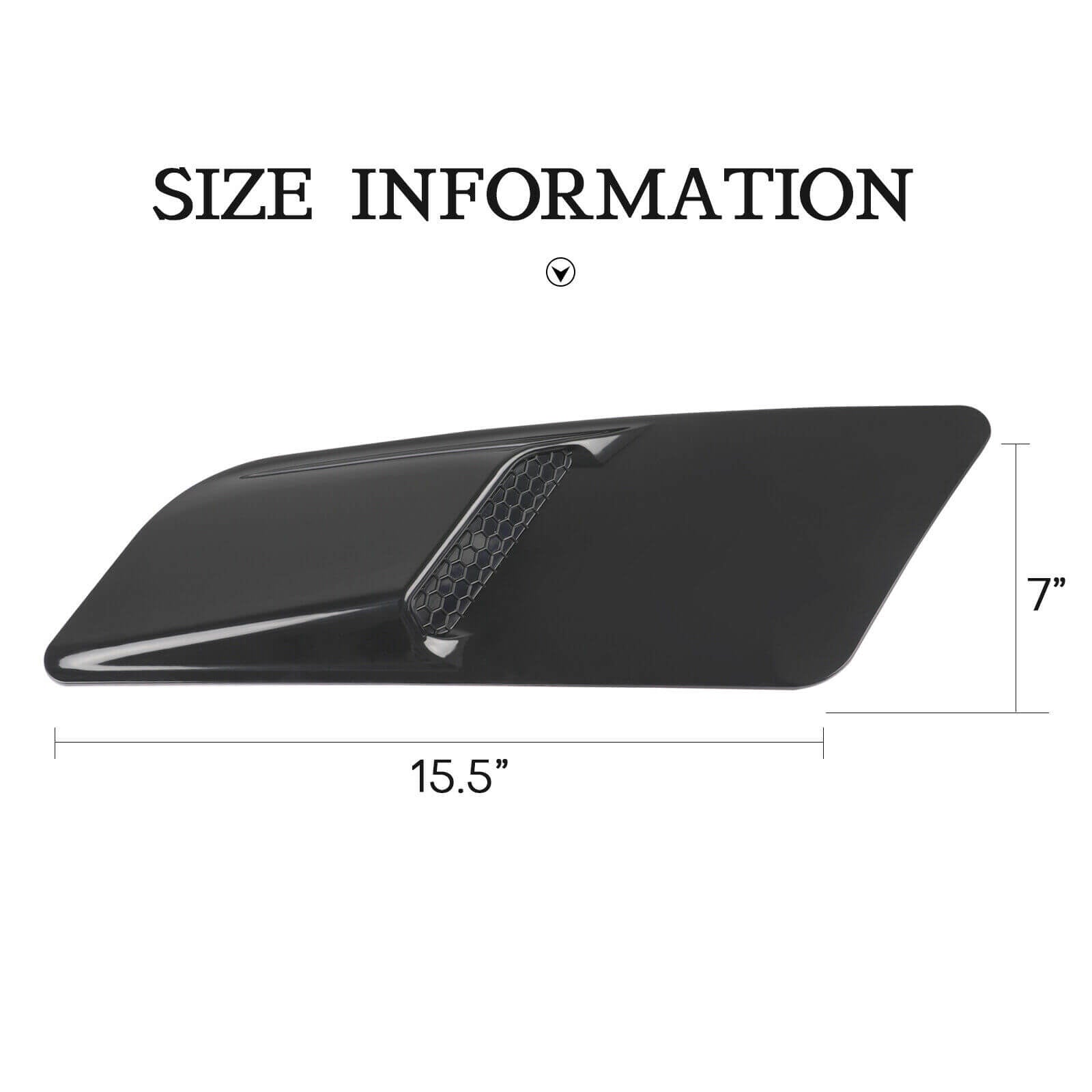 Front Hood Air Outlet Vent Cover size