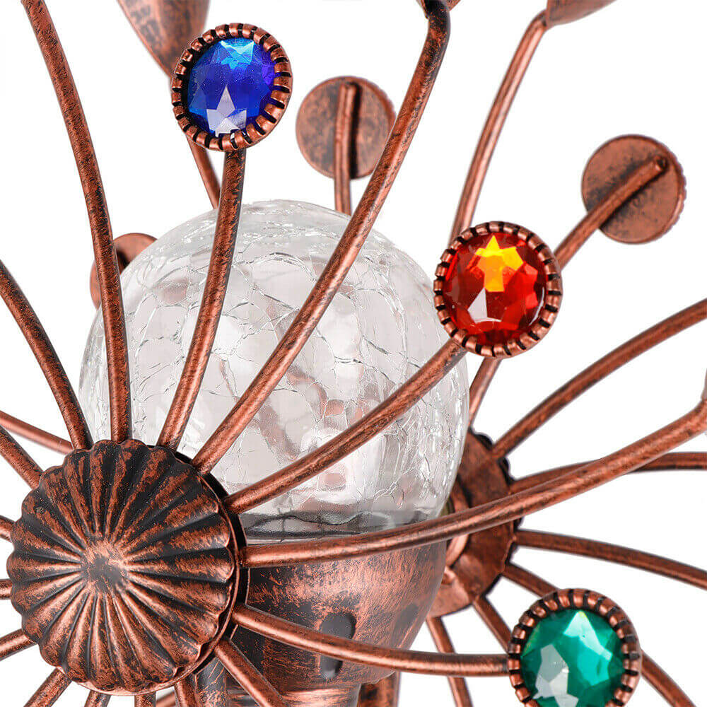 solar light Garden Wind Spinner Lawn Ornament Windmill