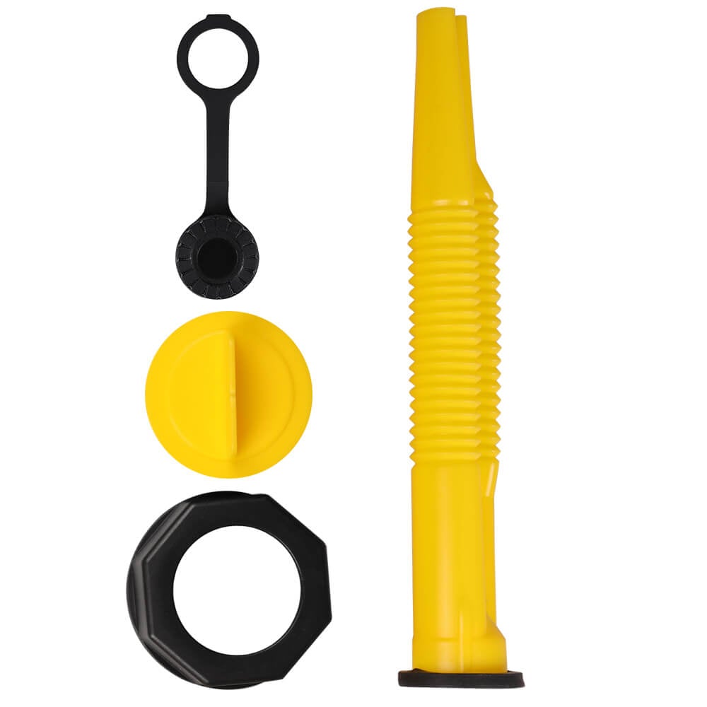 Components of the gas can spout and vent kit